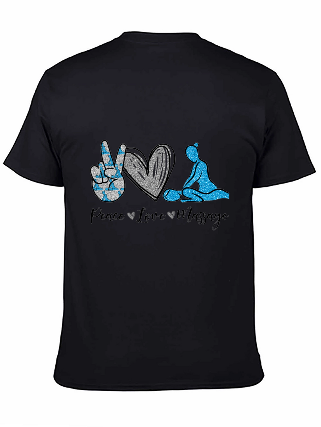 Peace Love Massage Graphic T-Shirt
