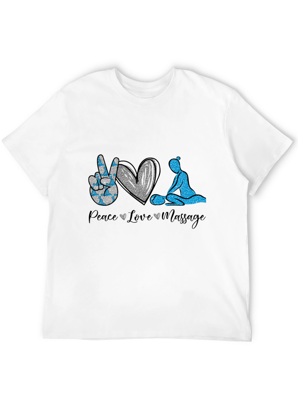 Peace Love Massage Graphic T-Shirt