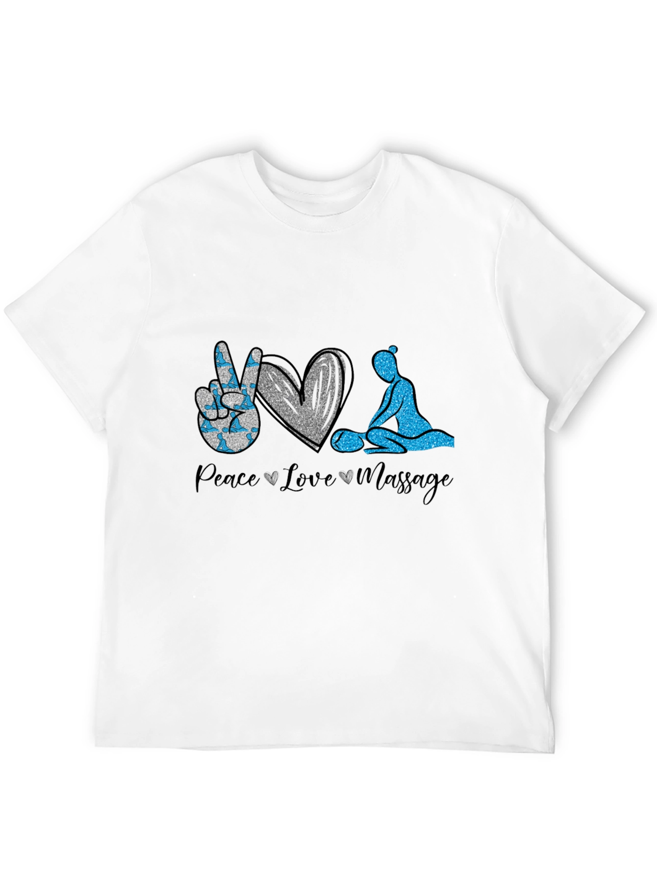 Peace Love Massage Graphic T-Shirt
