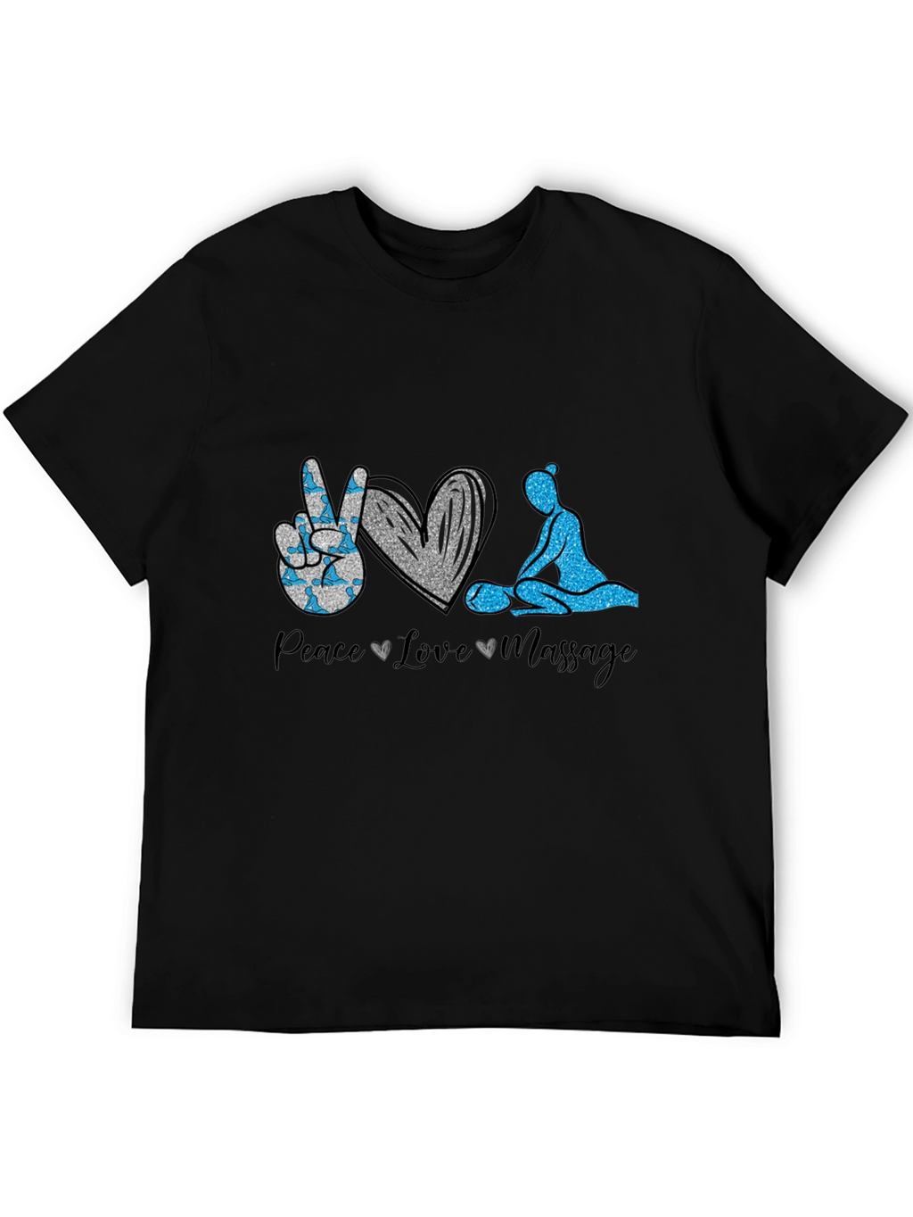 Peace Love Massage Graphic T-Shirt
