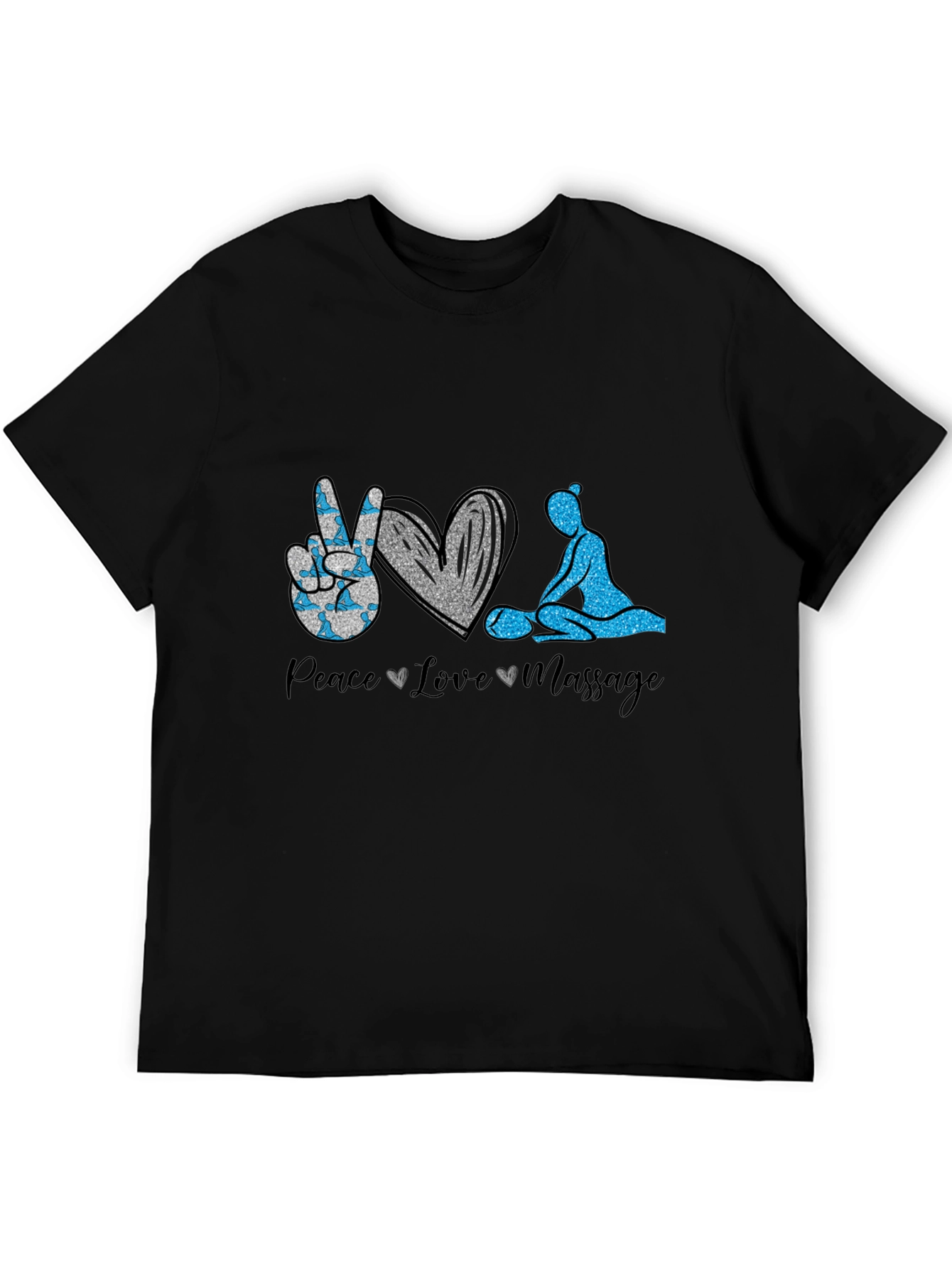 Peace Love Massage Graphic T-Shirt