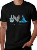Peace Love Massage Graphic T-Shirt