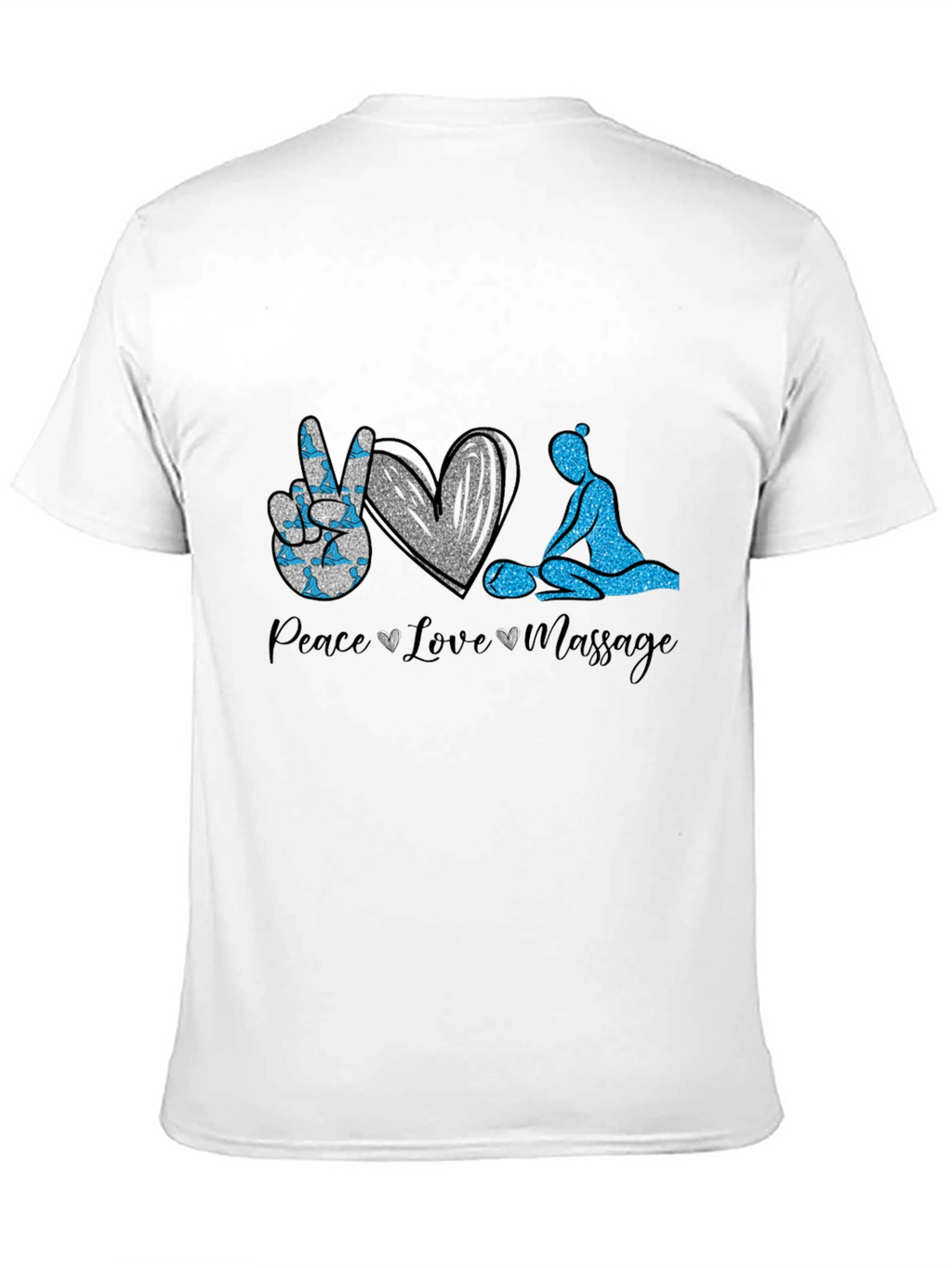 Peace Love Massage Graphic T-Shirt