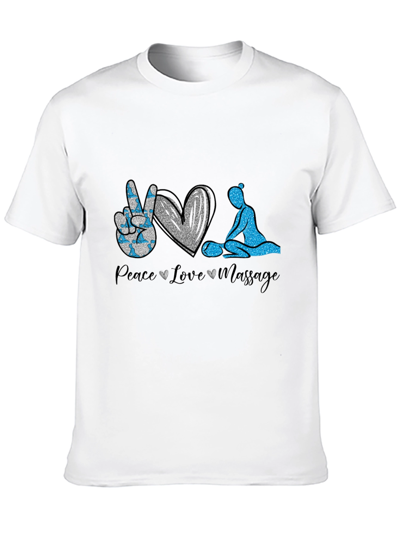 Peace Love Massage Graphic T-Shirt