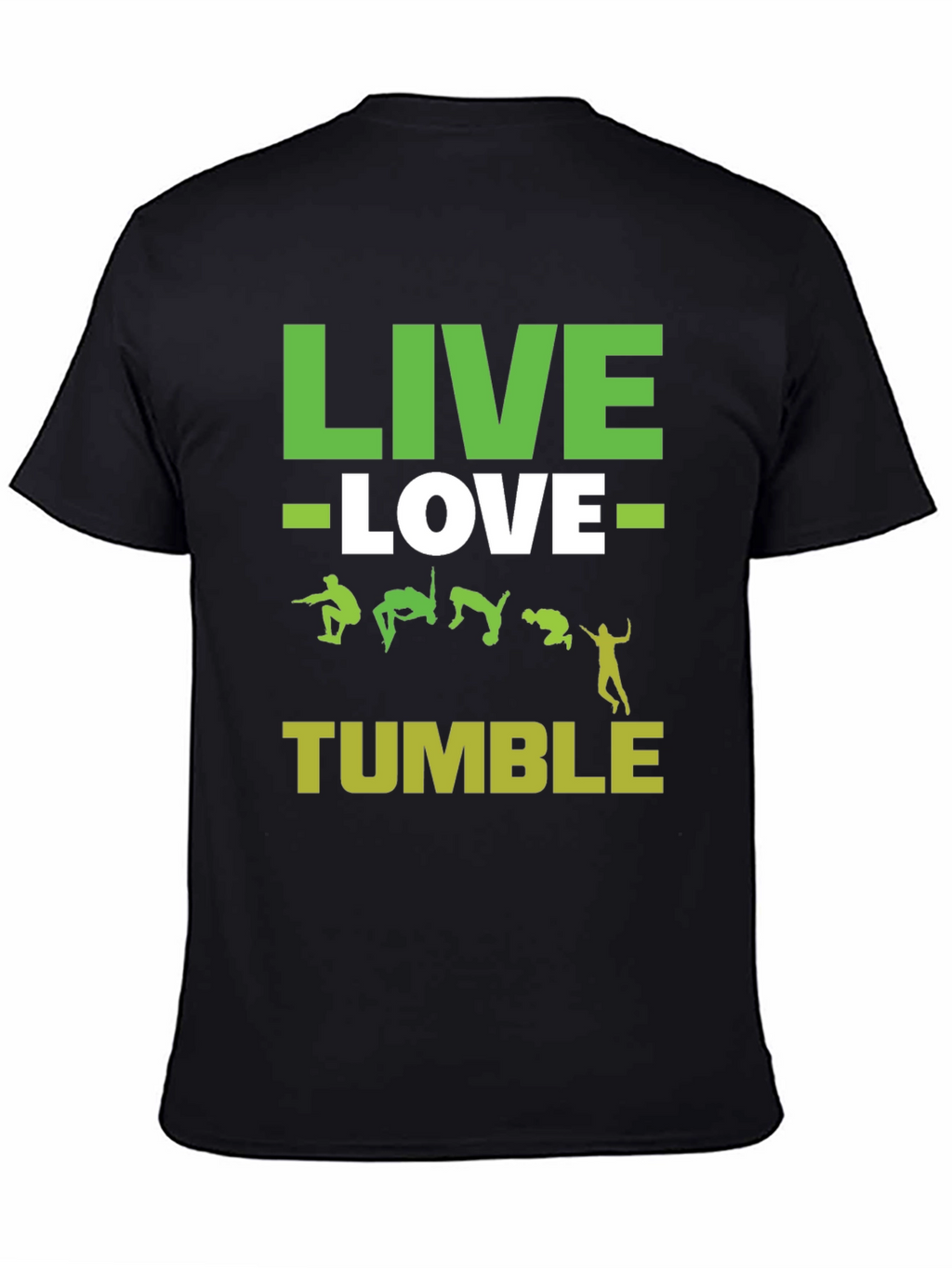 Live Love Tumble Black Graphic Tee