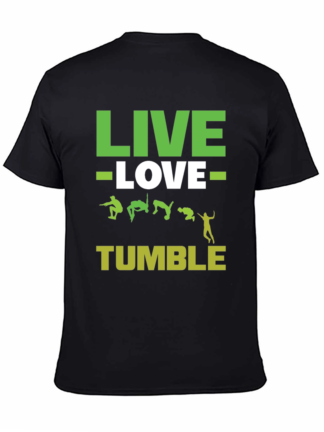 Live Love Tumble Black Graphic Tee