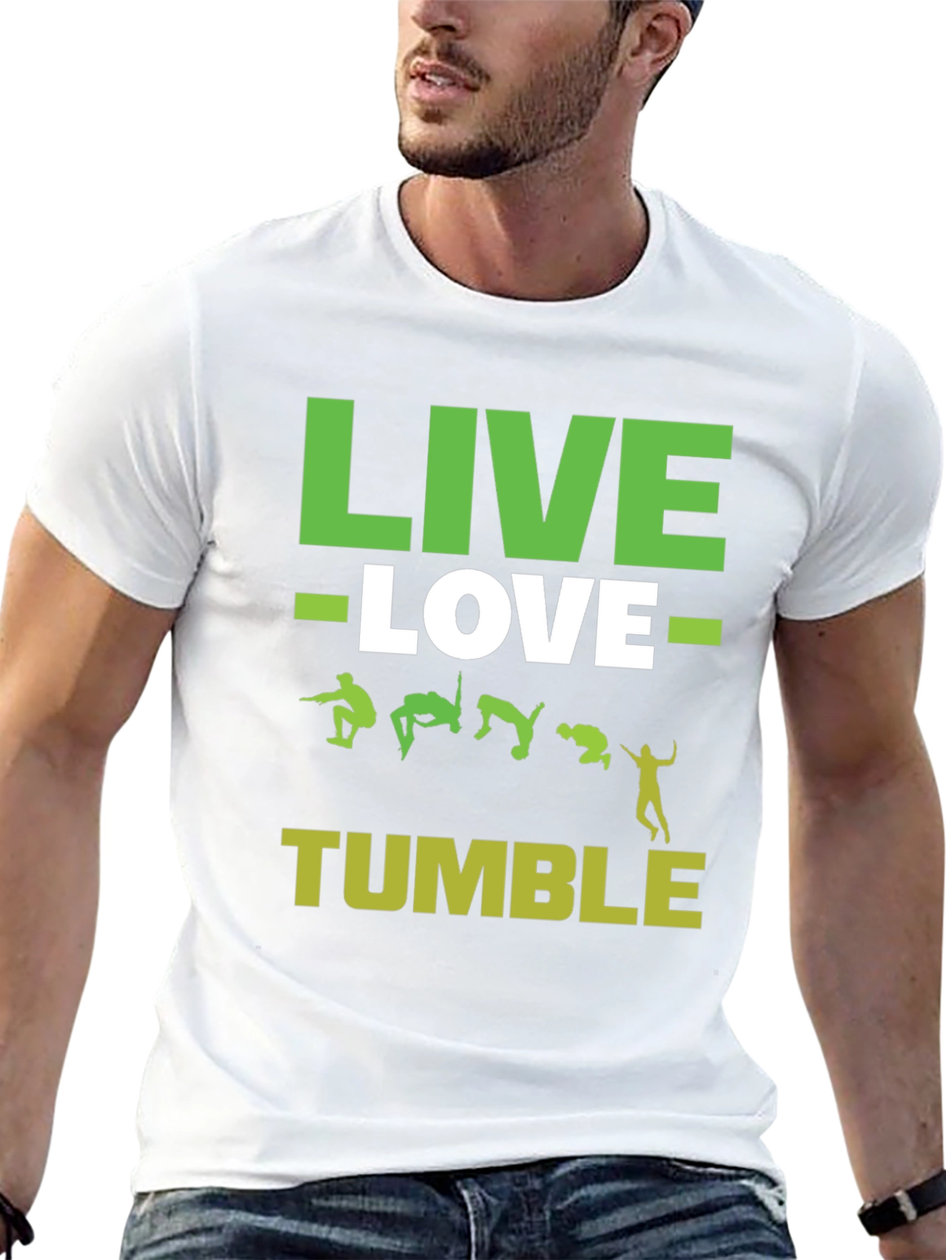 Live Love Tumble Black Graphic Tee