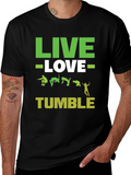 Live Love Tumble Black Graphic Tee
