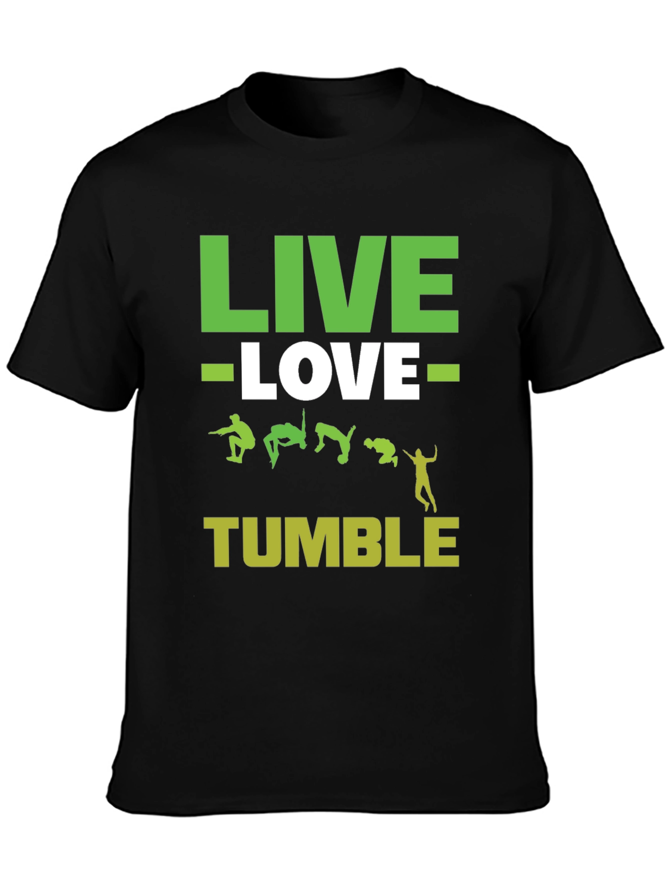 Live Love Tumble Black Graphic Tee