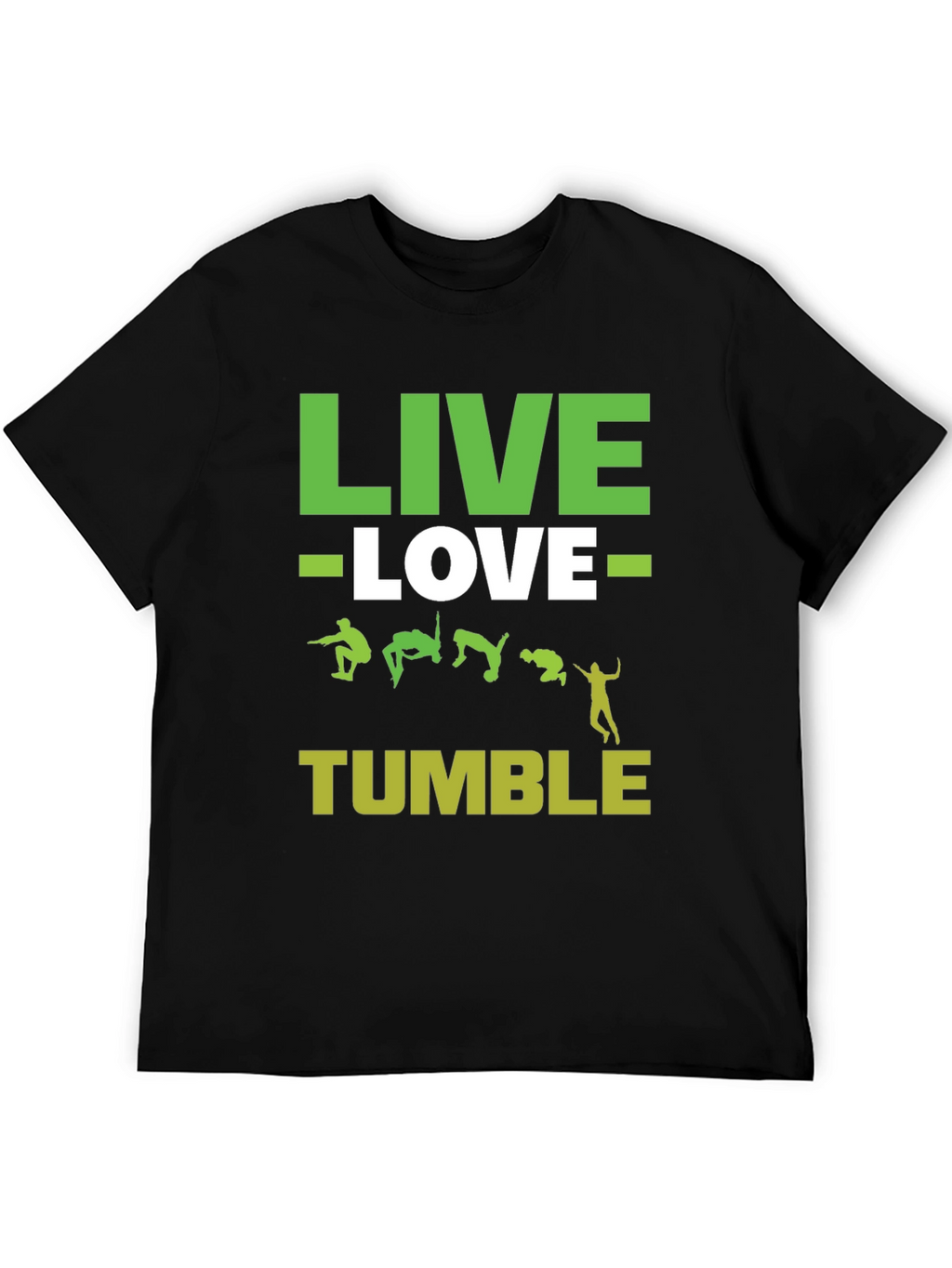 Live Love Tumble Black Graphic Tee