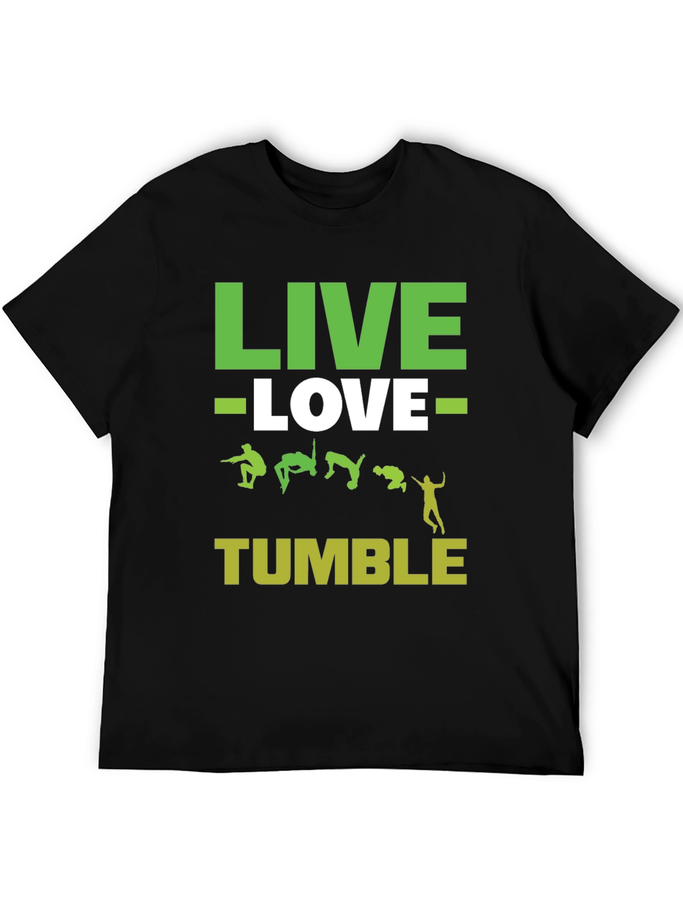 Live Love Tumble Black Graphic Tee