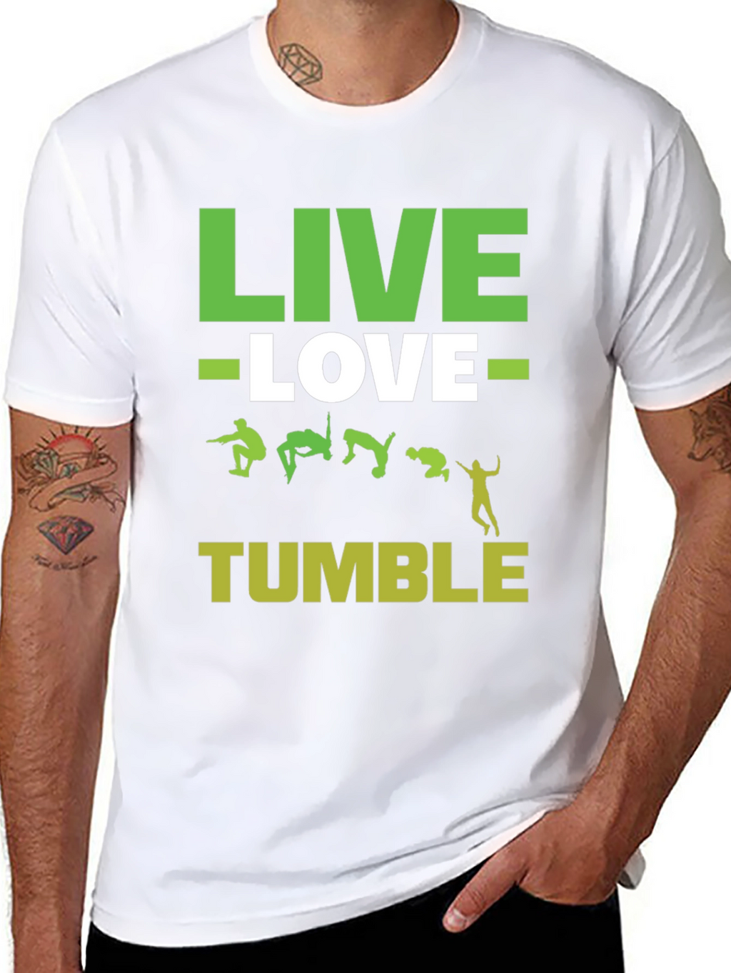 Live Love Tumble Black Graphic Tee