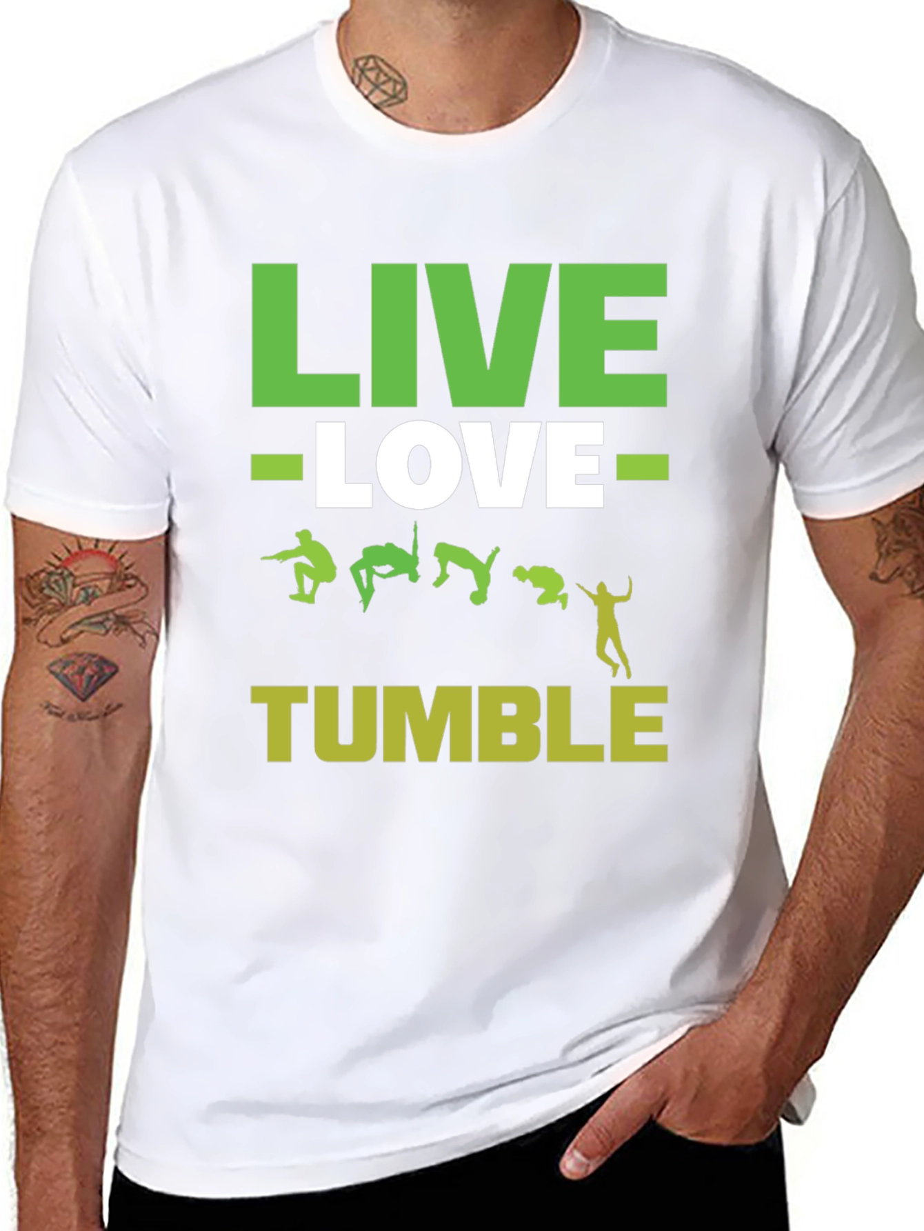 Live Love Tumble Black Graphic Tee
