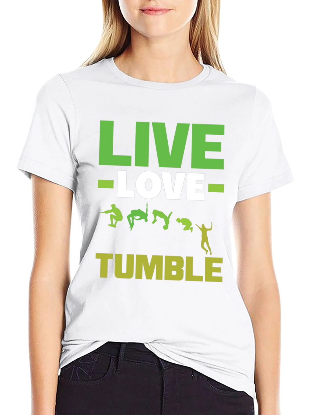 Live Love Tumble Black Graphic Tee