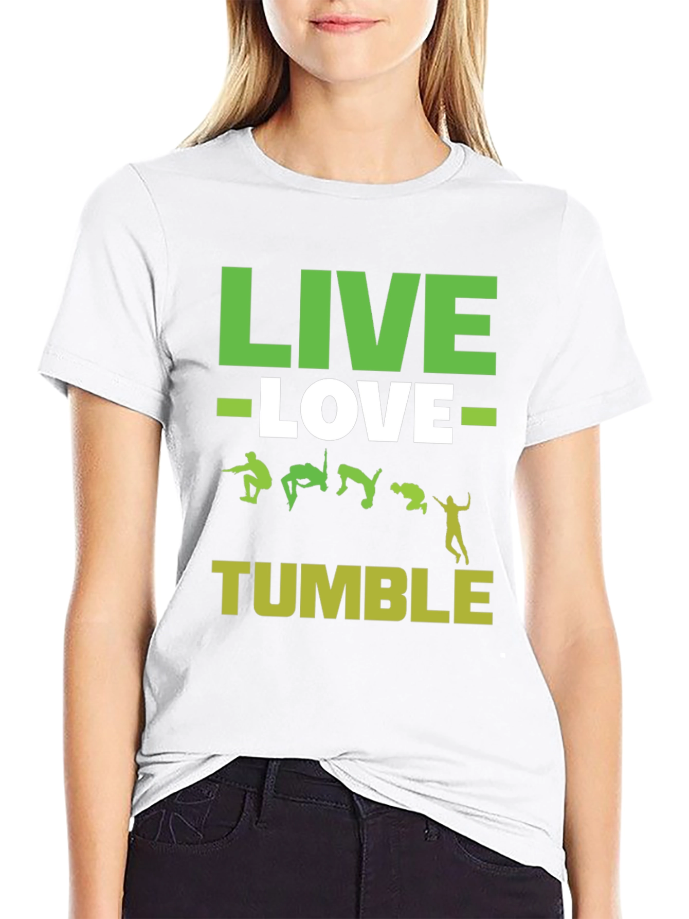 Live Love Tumble Black Graphic Tee