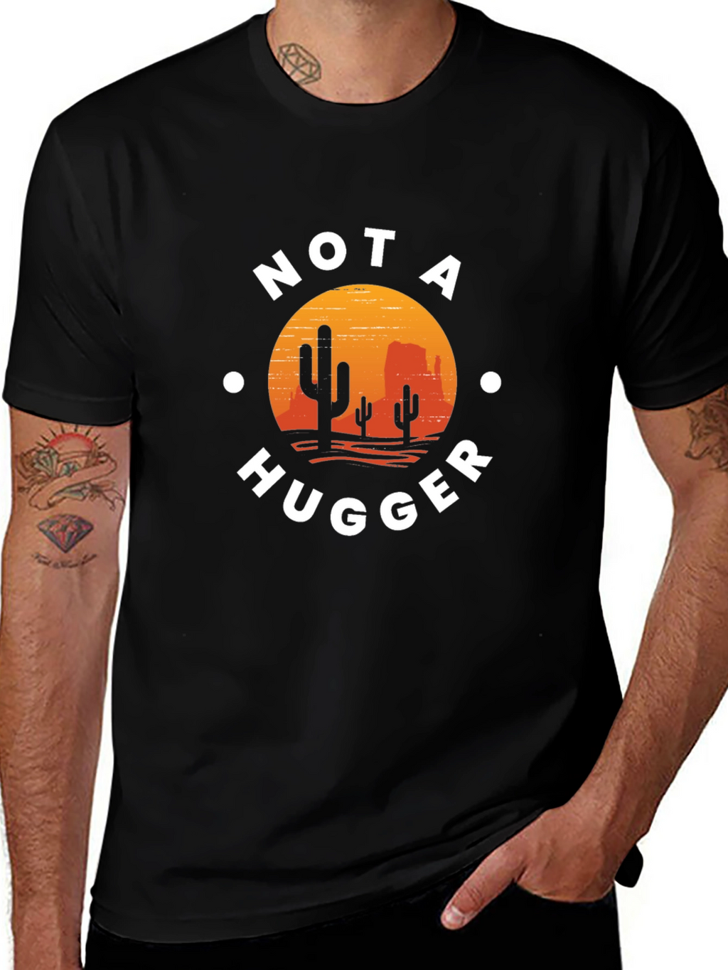 Not A Hugger Cactus Desert Graphic Tee
