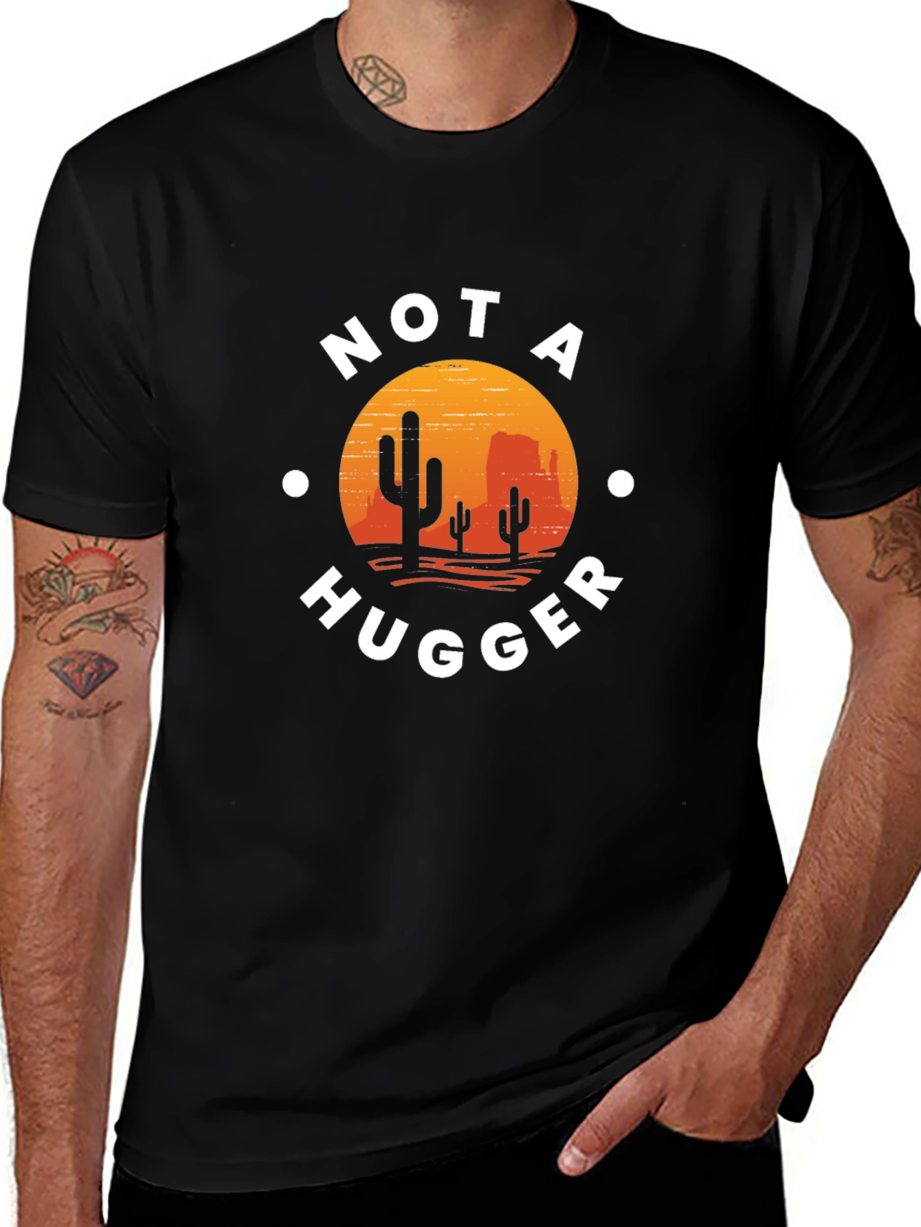 Not A Hugger Cactus Desert Graphic Tee