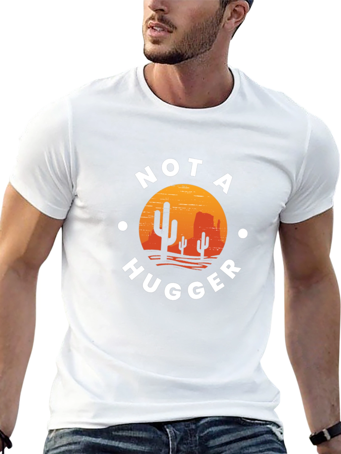Not A Hugger Cactus Desert Graphic Tee