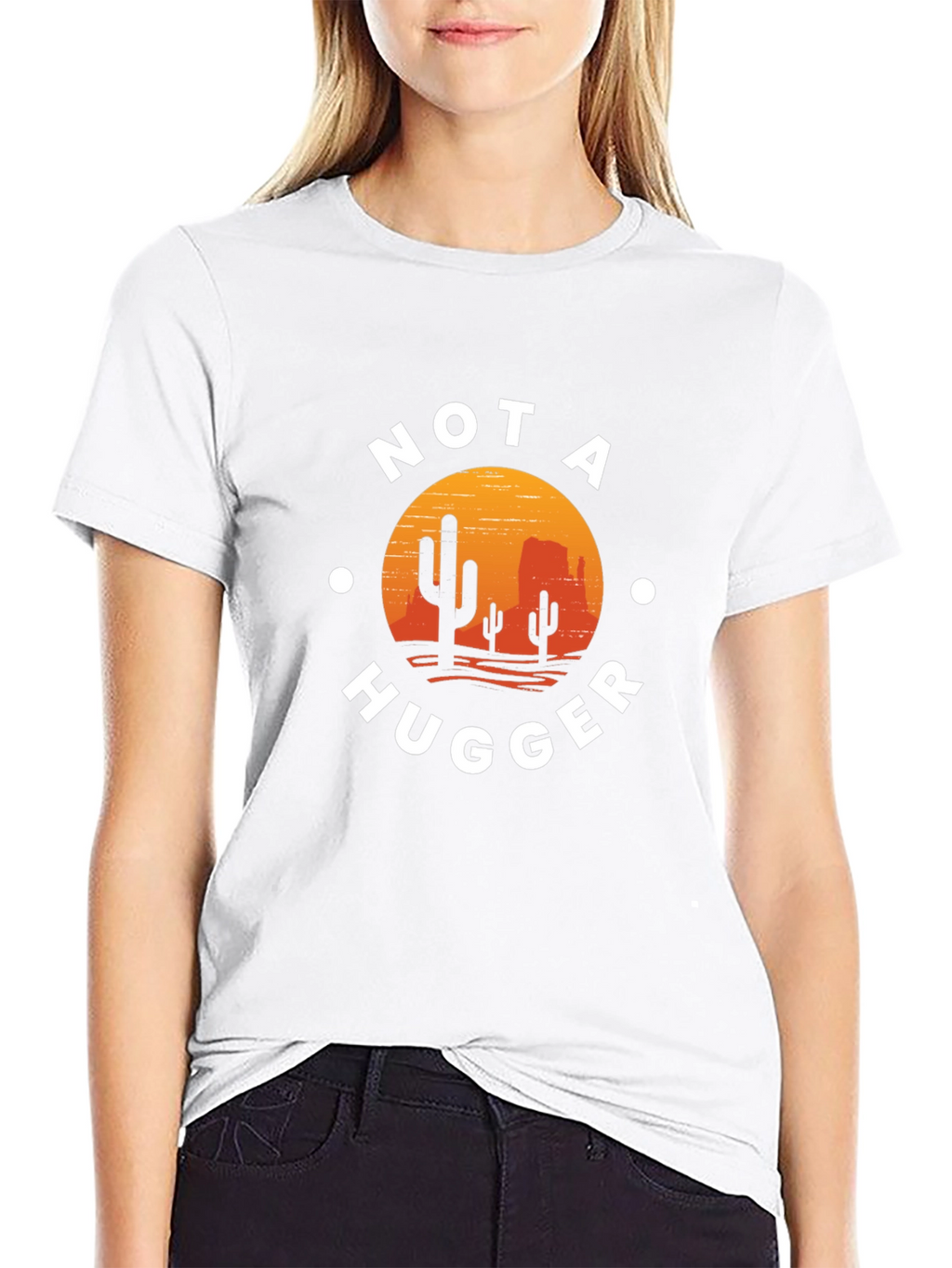 Not A Hugger Cactus Desert Graphic Tee