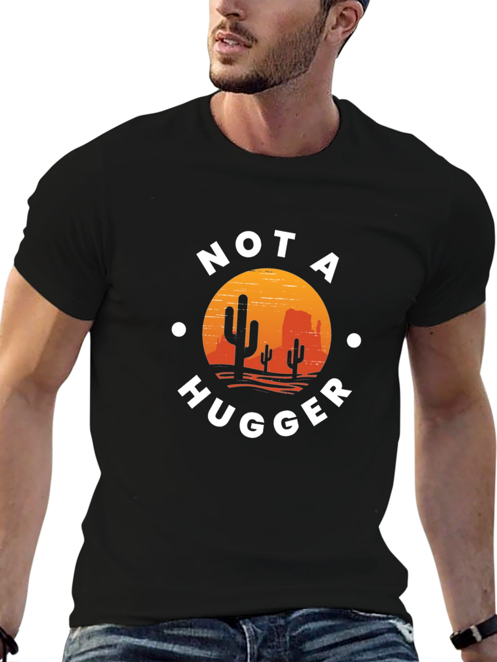 Not A Hugger Cactus Desert Graphic Tee