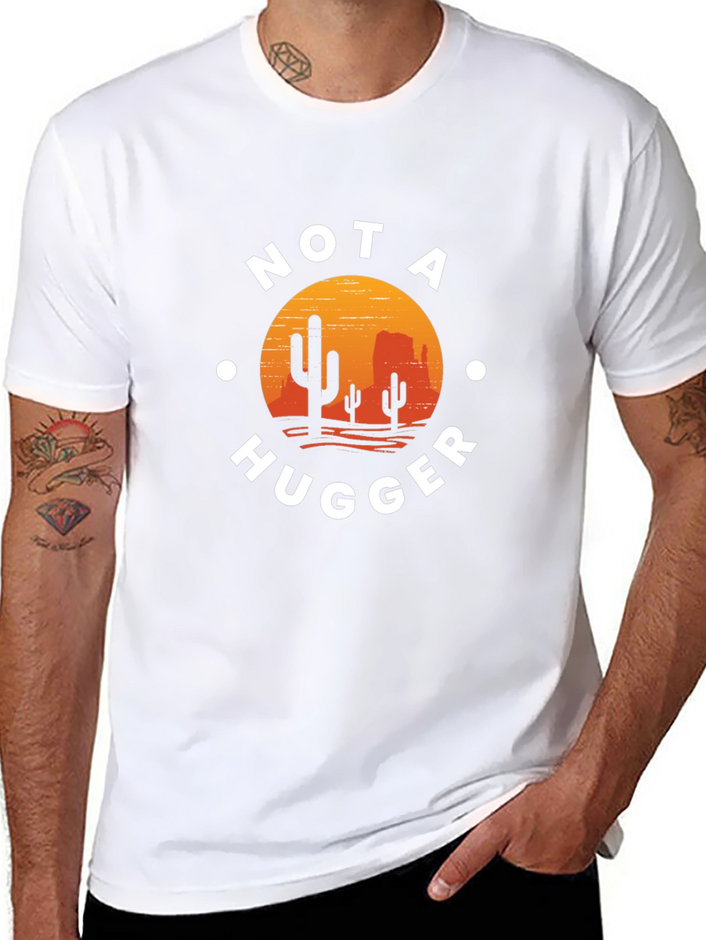 Not A Hugger Cactus Desert Graphic Tee