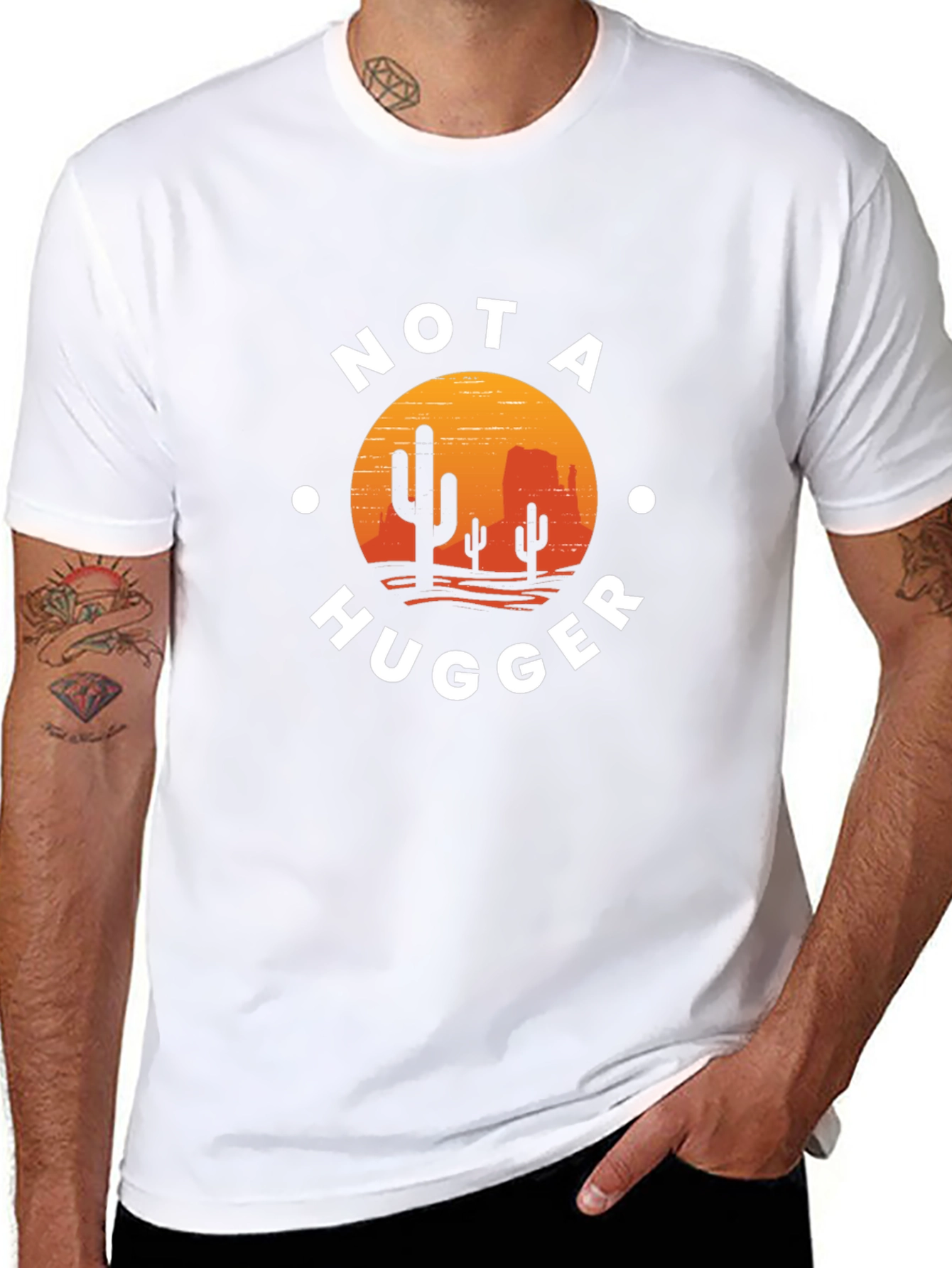 Not A Hugger Cactus Desert Graphic Tee