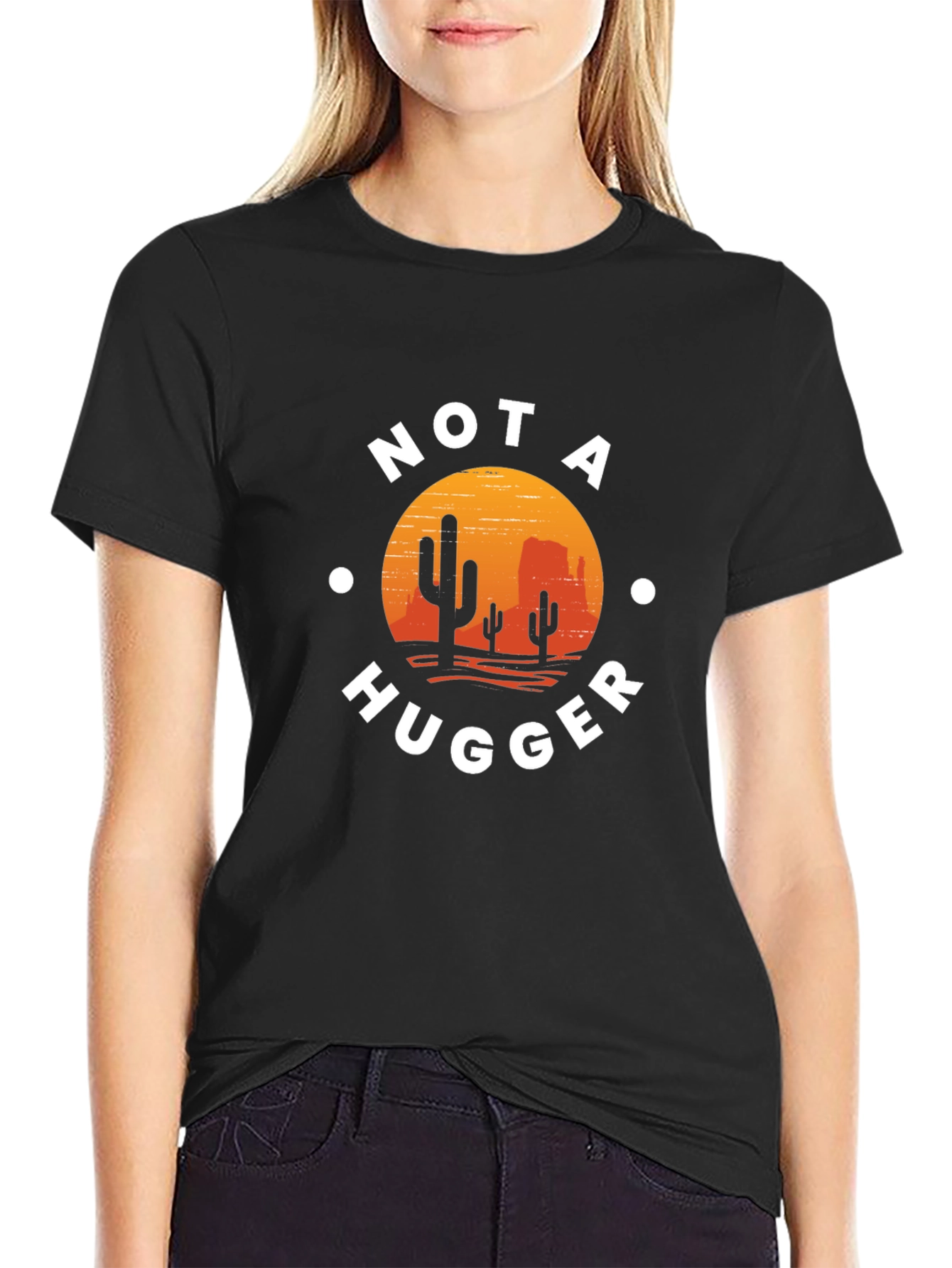 Not A Hugger Cactus Desert Graphic Tee