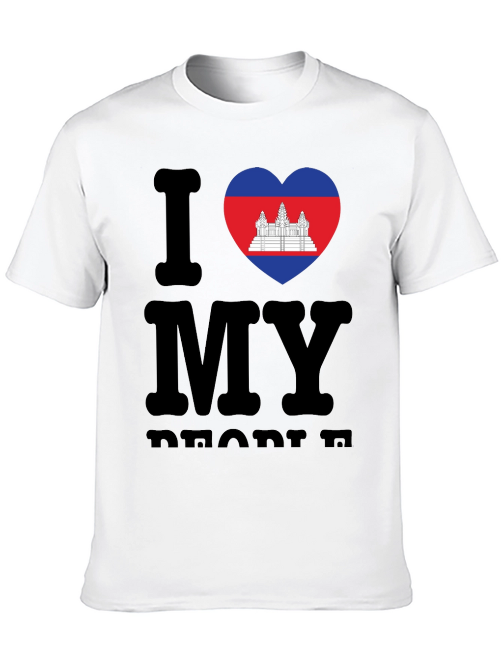 I Love My Cambodia T-Shirt Black
