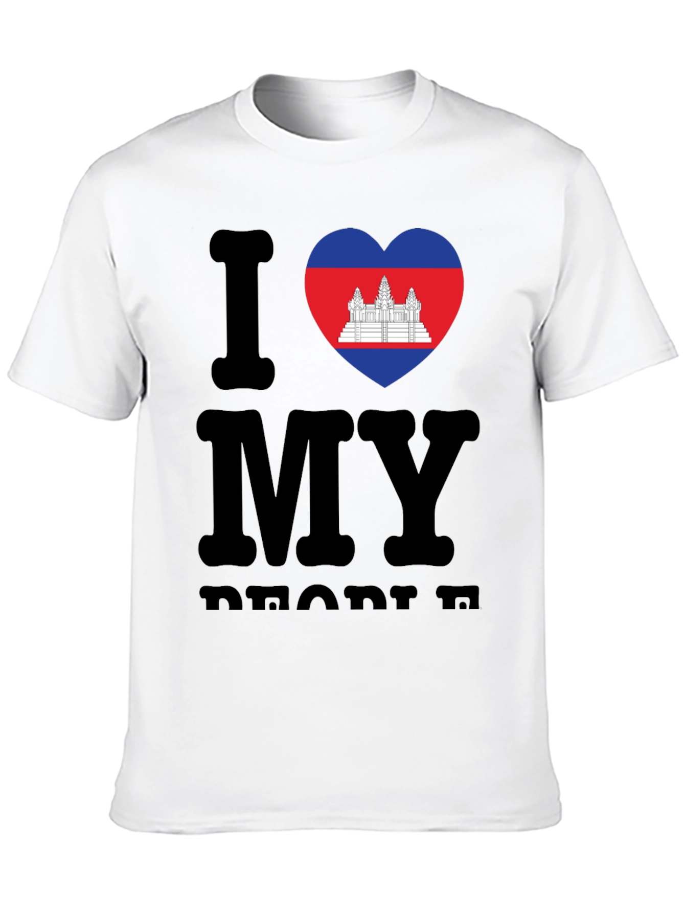 I Love My Cambodia T-Shirt Black