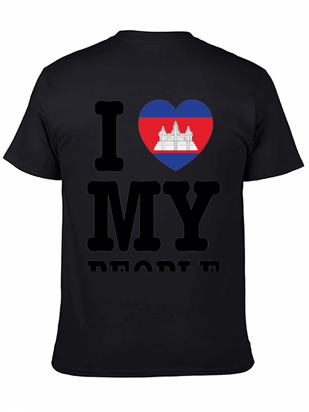 I Love My Cambodia T-Shirt Black
