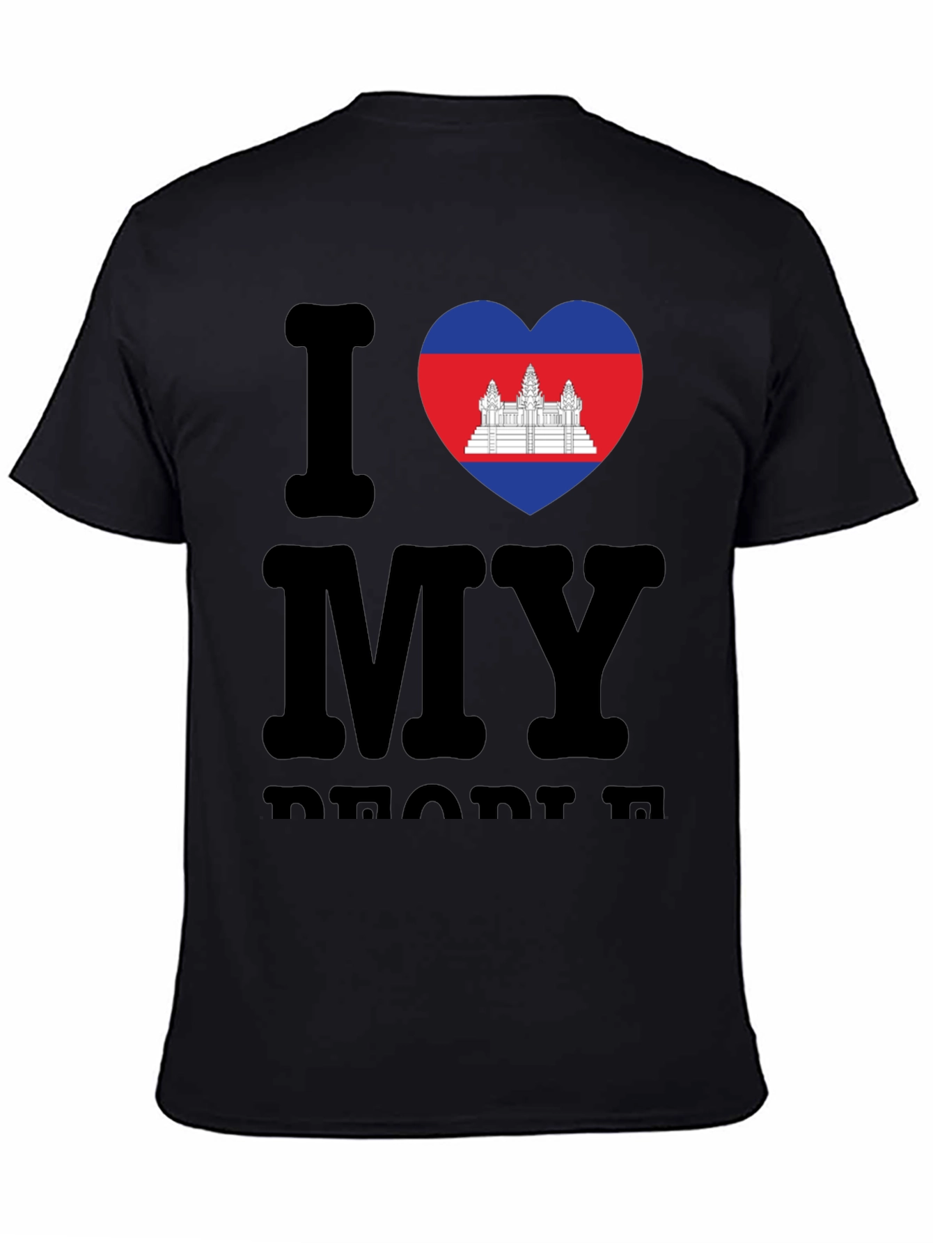 I Love My Cambodia T-Shirt Black