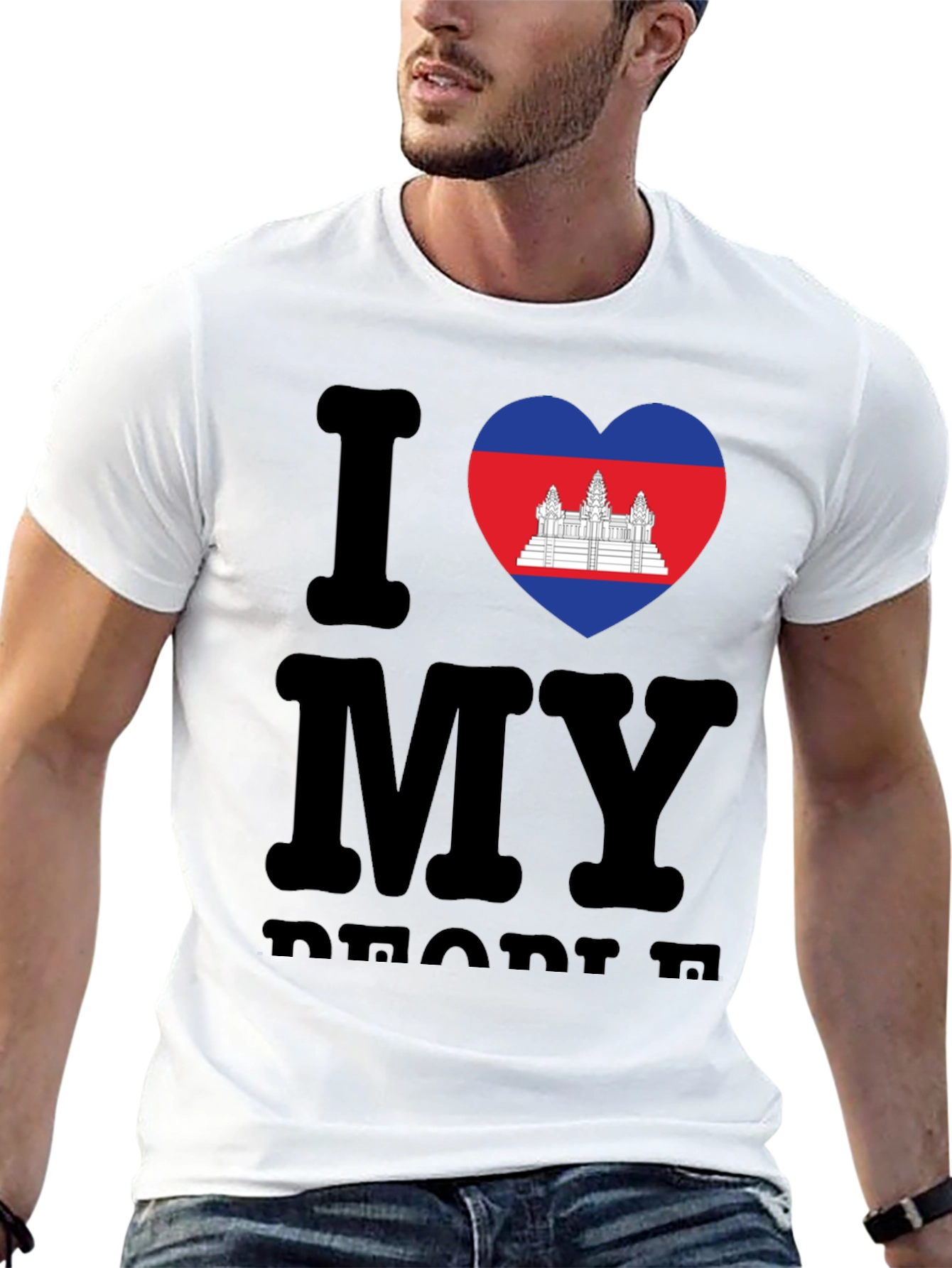 I Love My Cambodia T-Shirt Black