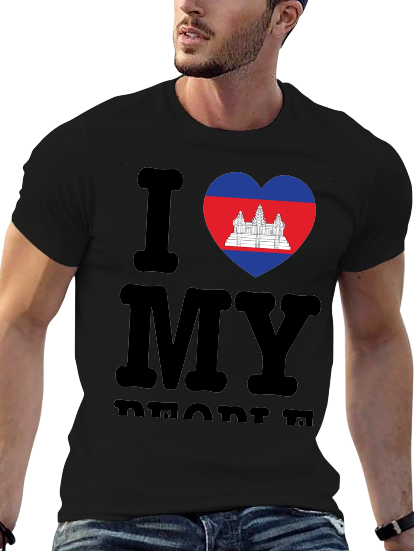 I Love My Cambodia T-Shirt Black