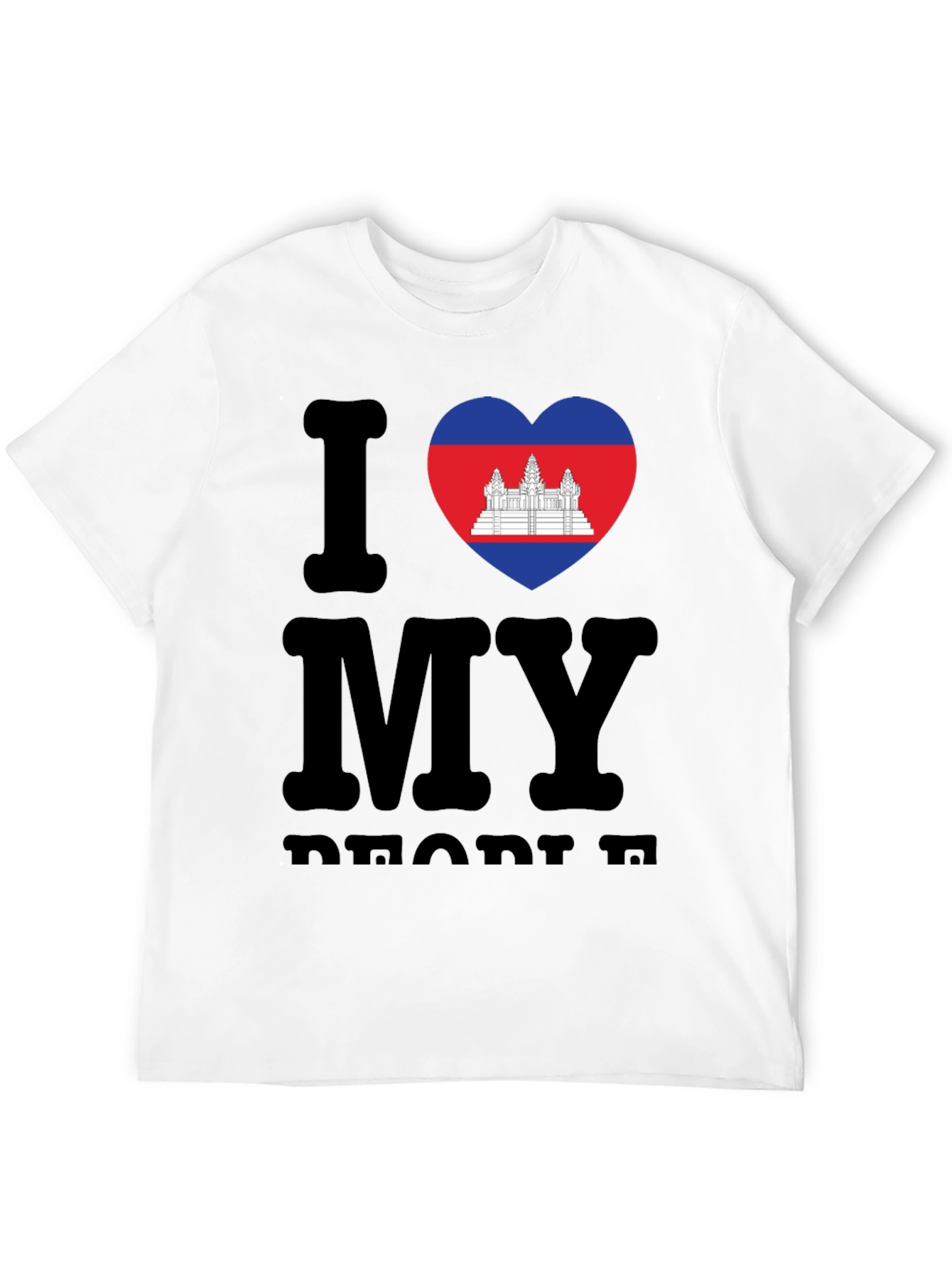I Love My Cambodia T-Shirt Black