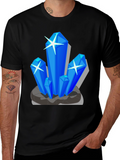Crystal Design Black T-Shirt