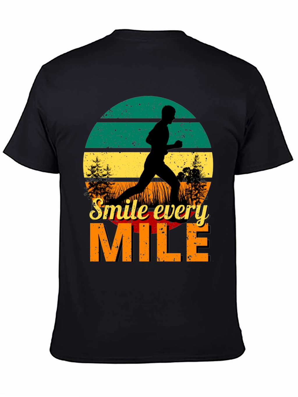 Smile Every Mile Retro Runner T-Shirt