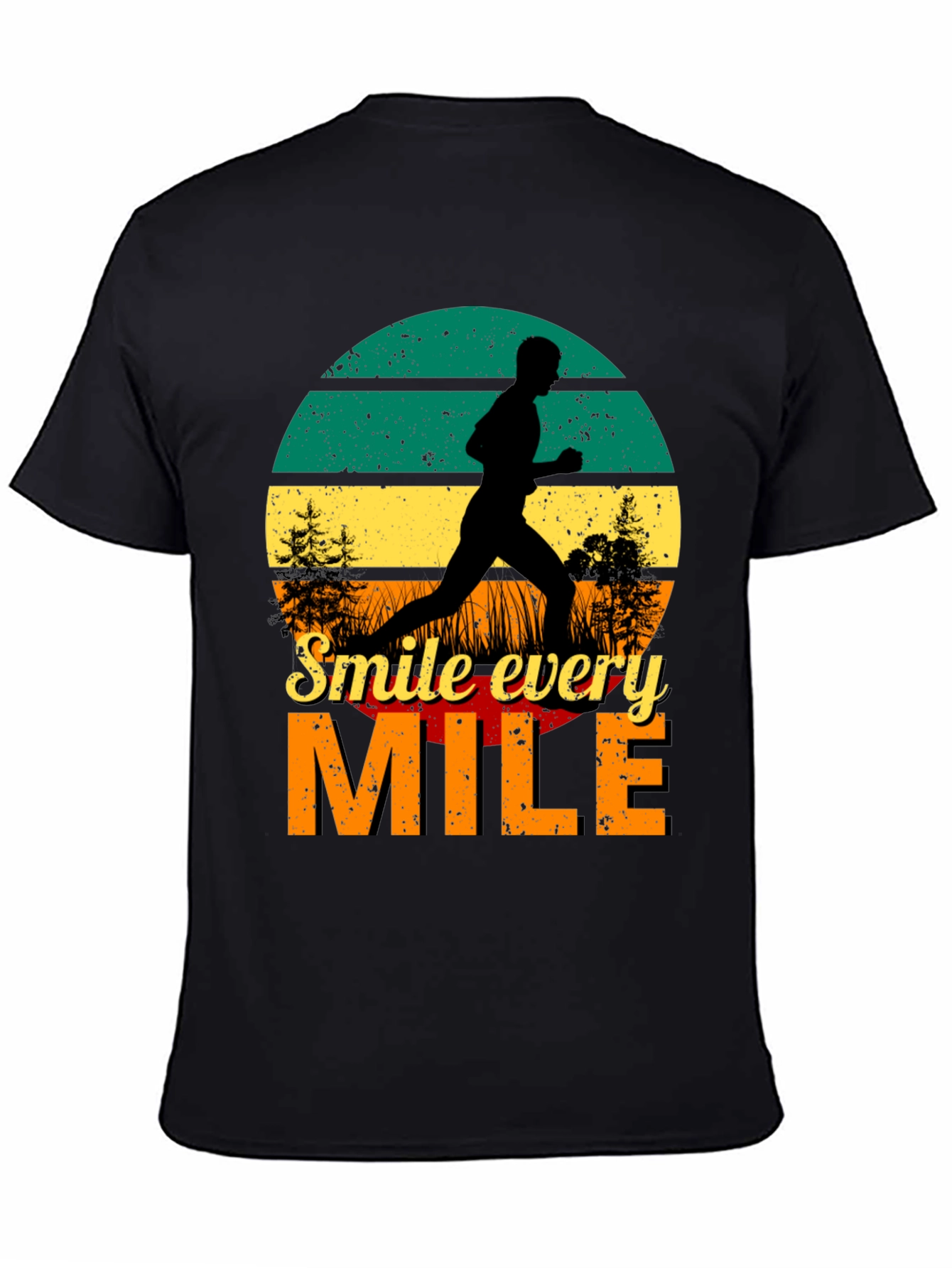 Smile Every Mile Retro Runner T-Shirt