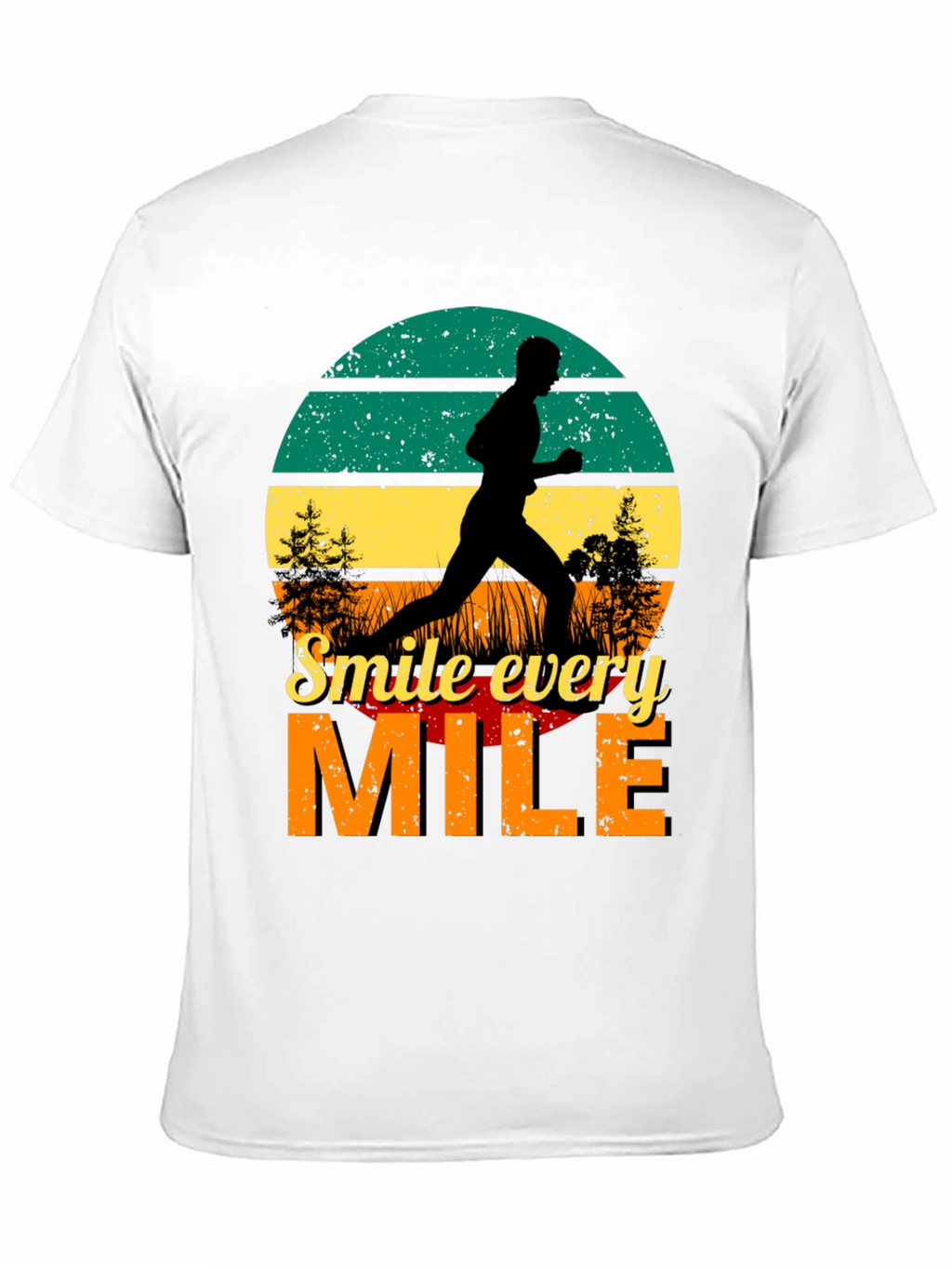 Smile Every Mile Retro Runner T-Shirt