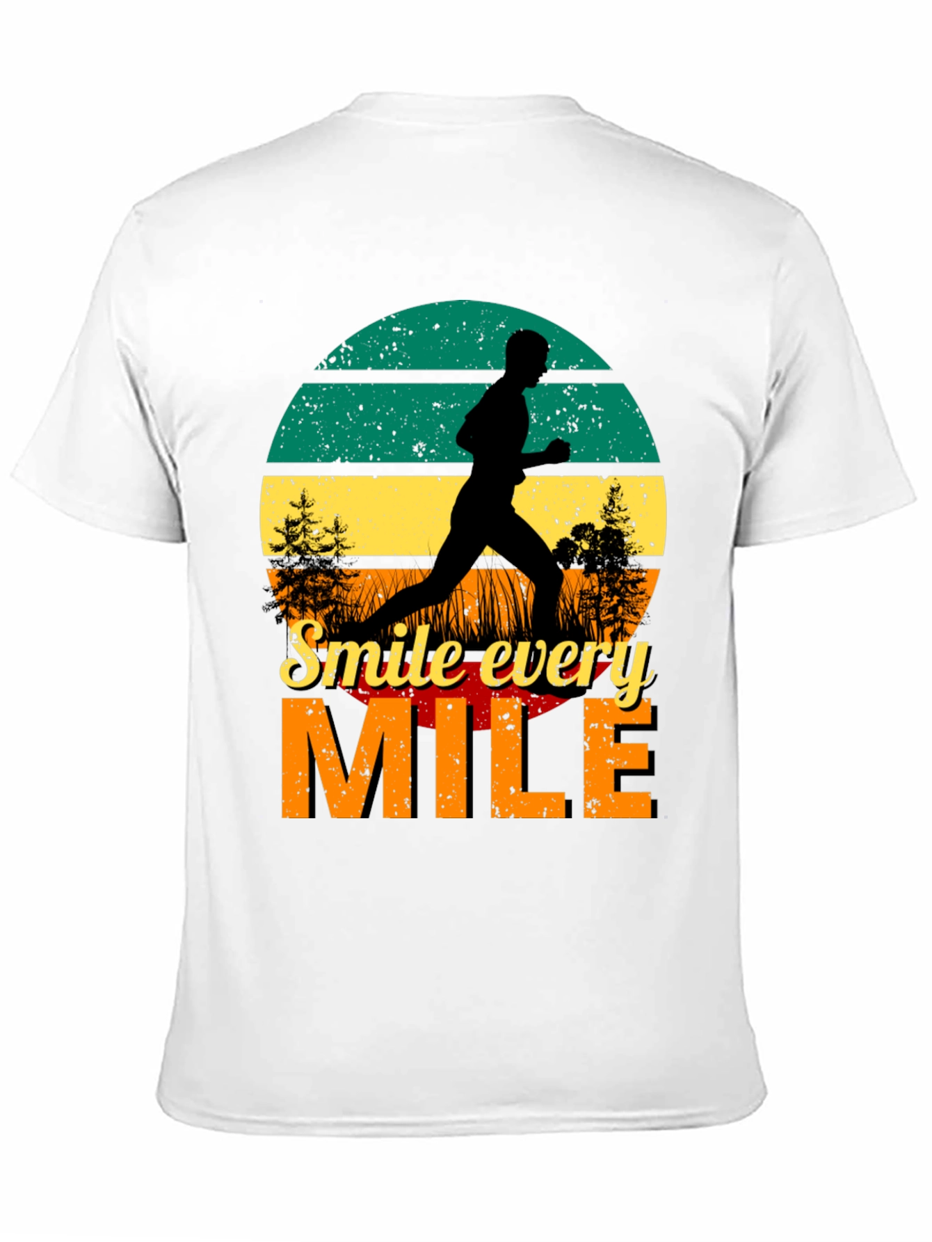 Smile Every Mile Retro Runner T-Shirt