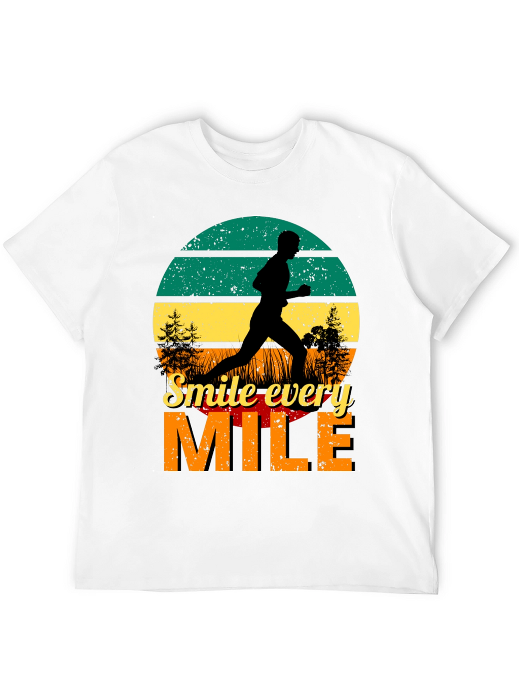 Smile Every Mile Retro Runner T-Shirt
