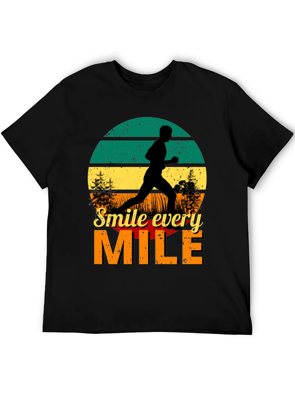 Smile Every Mile Retro Runner T-Shirt