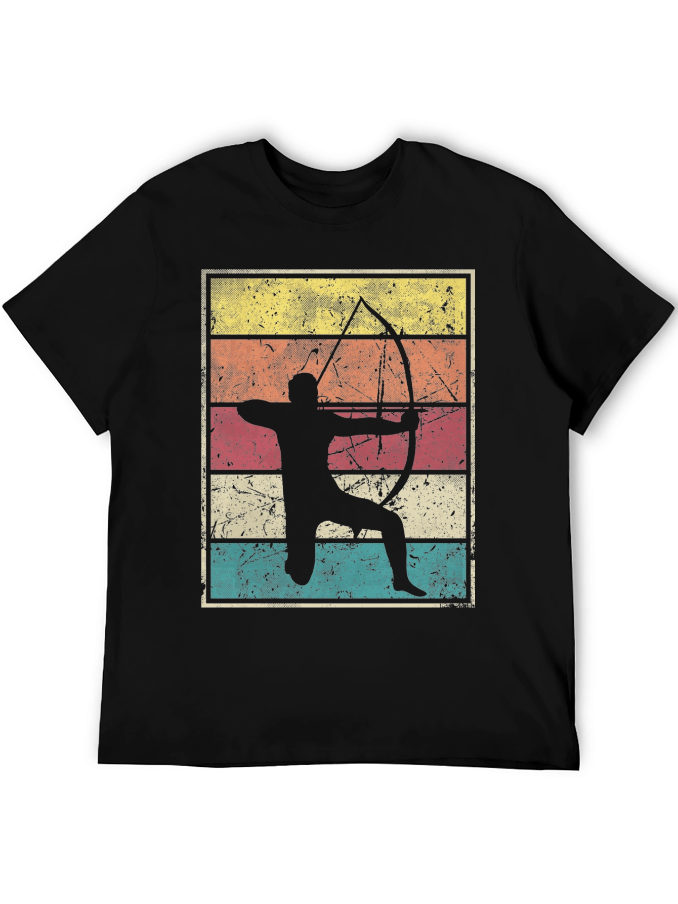 Retro Archer Graphic Tee - Vintage Style Archery Shirt