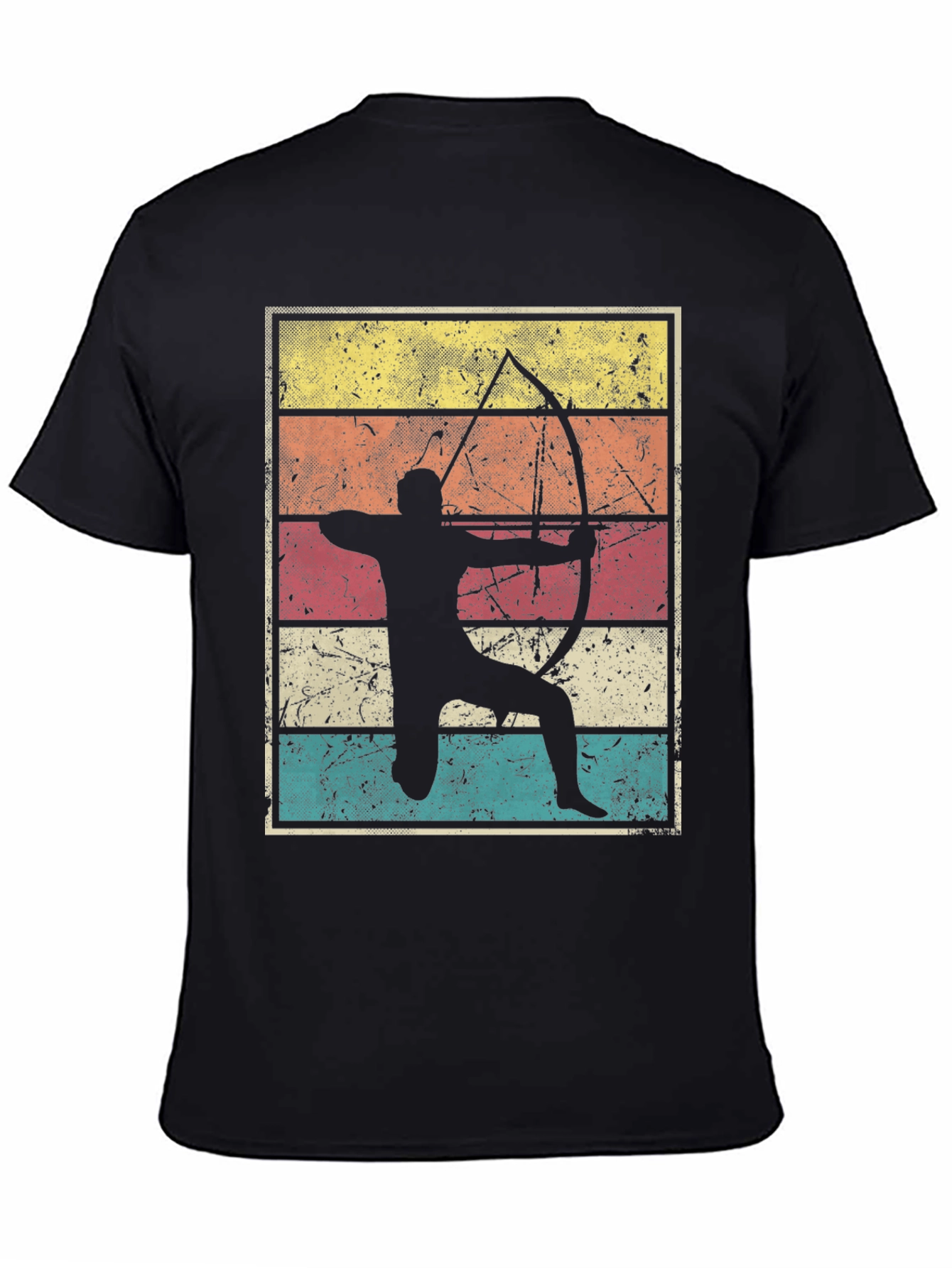 Retro Archer Graphic Tee - Vintage Style Archery Shirt