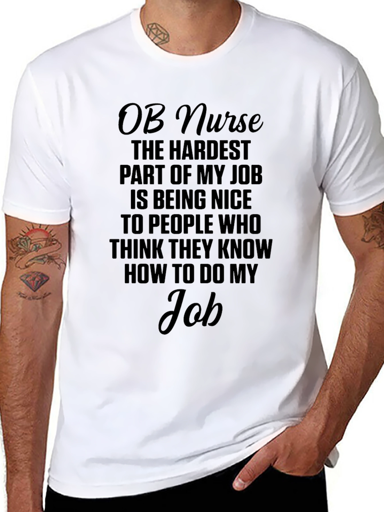 OB Nurse Funny Job T-Shirt
