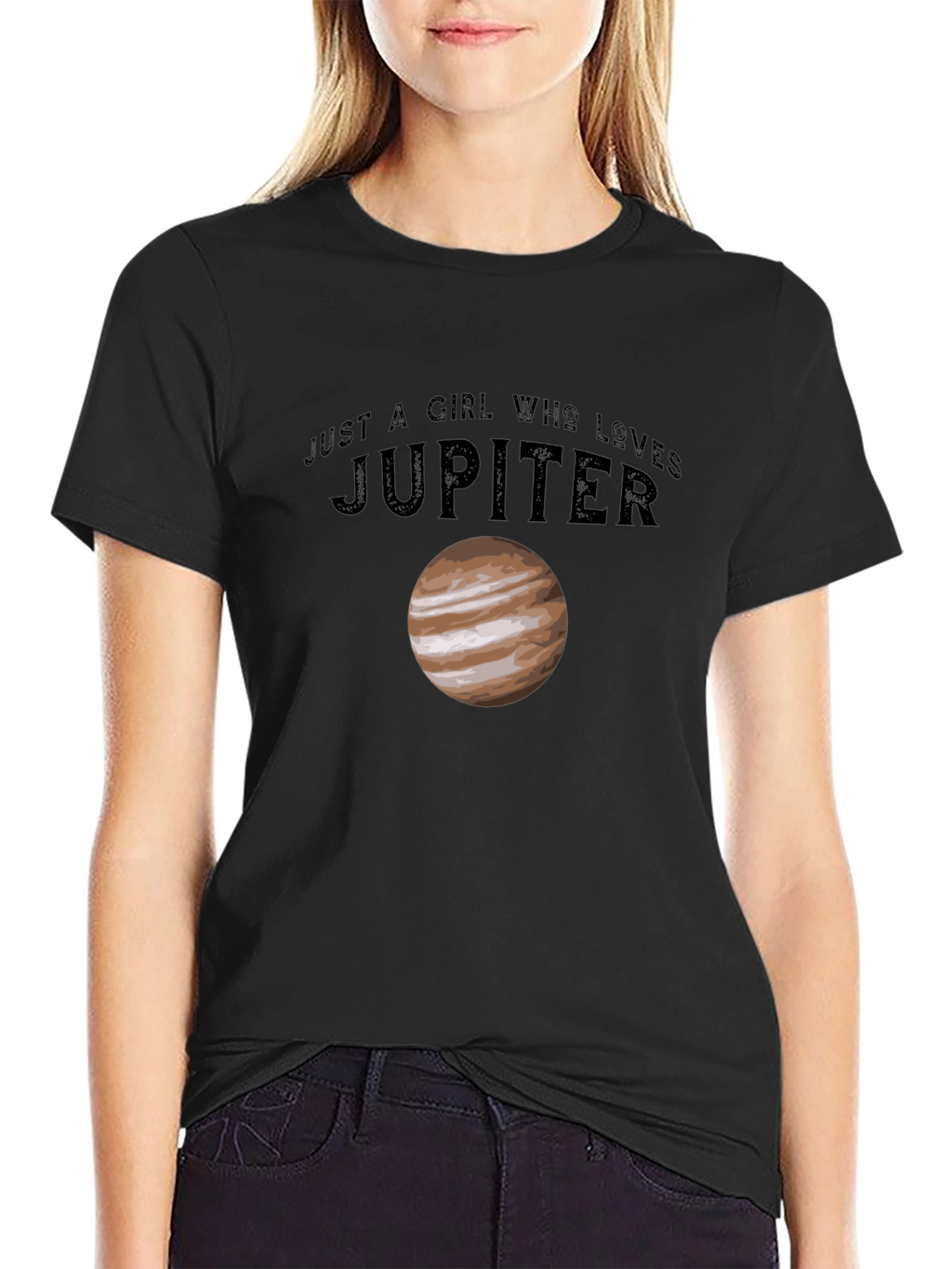 Just A Girl Who Loves Jupiter Graphic Tee