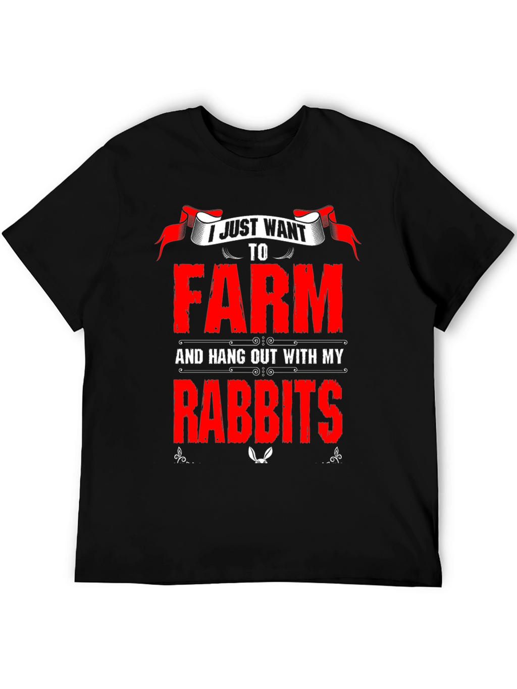 Farm and Rabbits Graphic T-Shirt