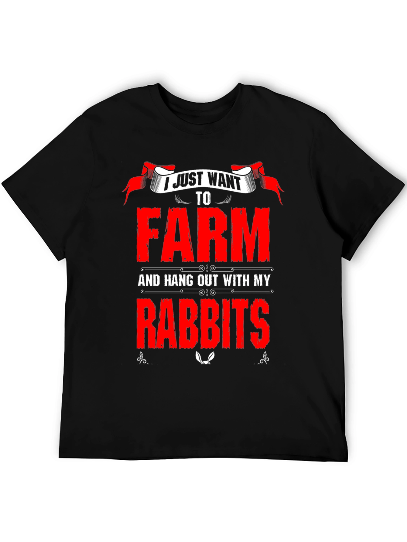 Farm and Rabbits Graphic T-Shirt
