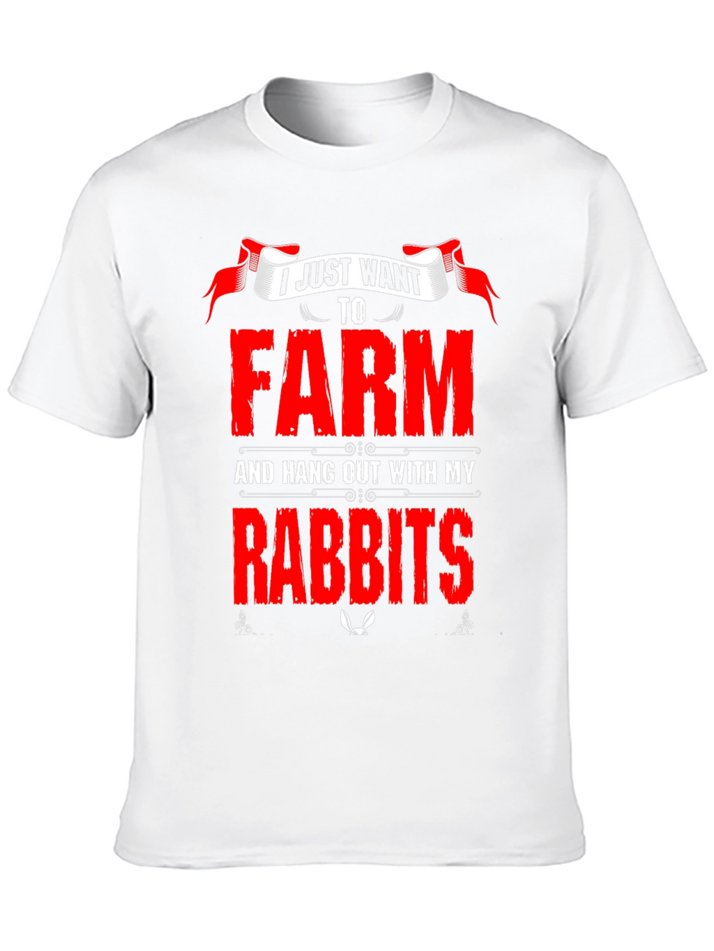 Farm and Rabbits Graphic T-Shirt