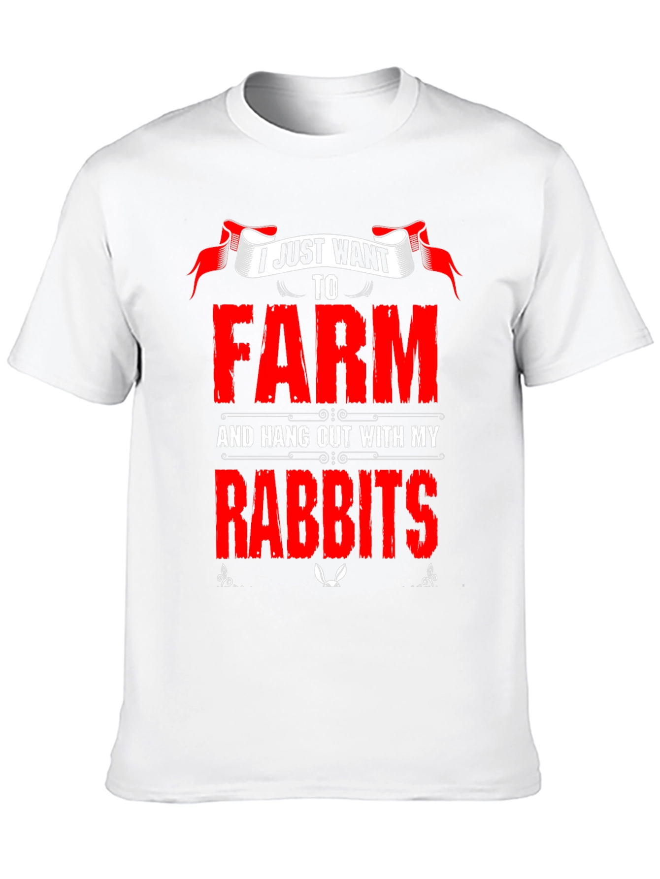 Farm and Rabbits Graphic T-Shirt