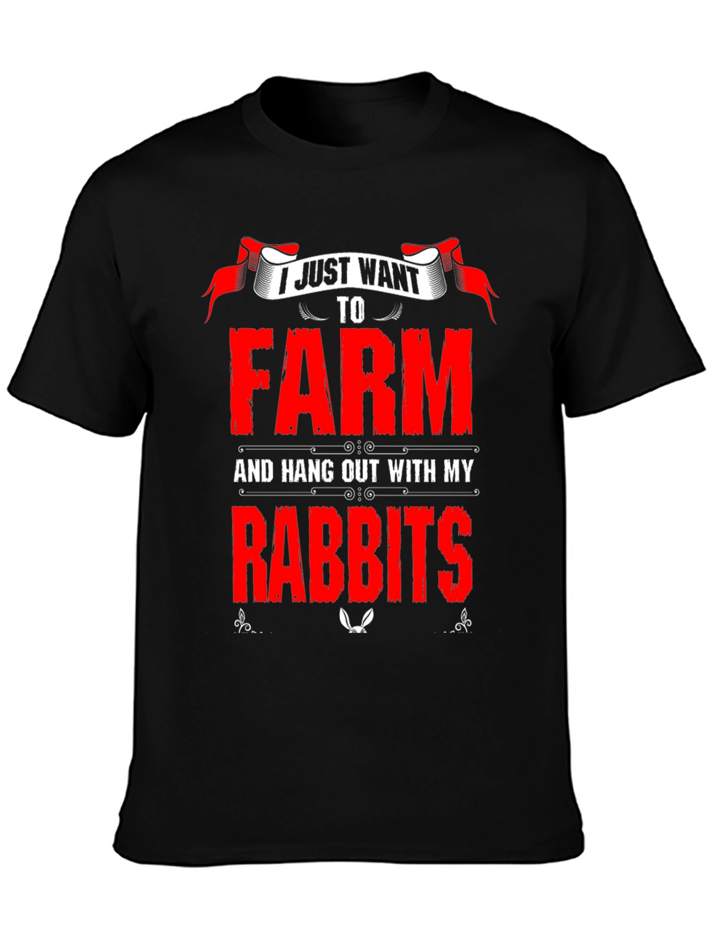 Farm and Rabbits Graphic T-Shirt